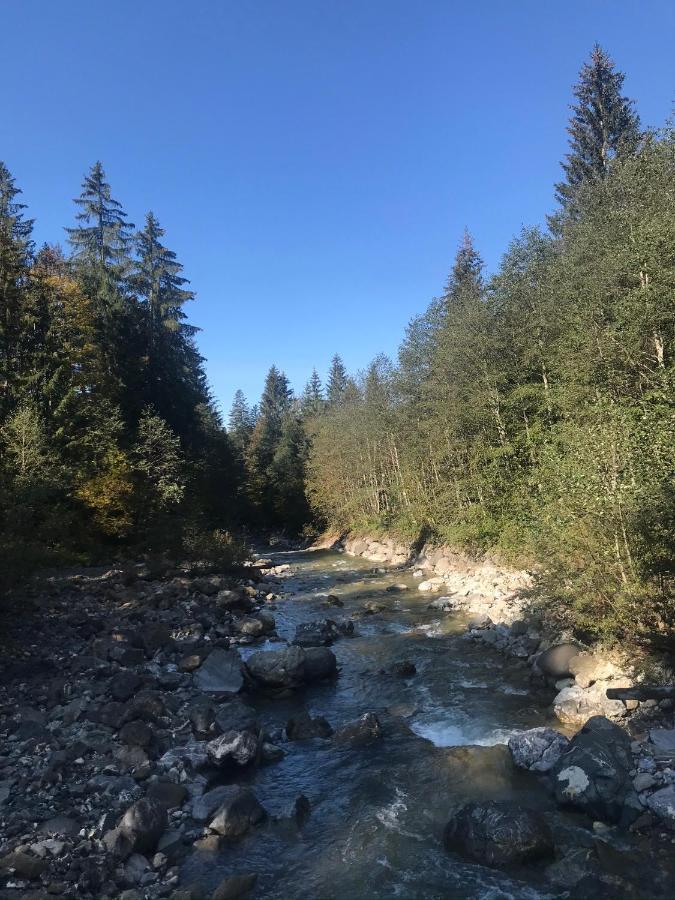 Ferienwohnung Krähenberg am Rande der Wildnis Sibratsgfäll Exterior foto